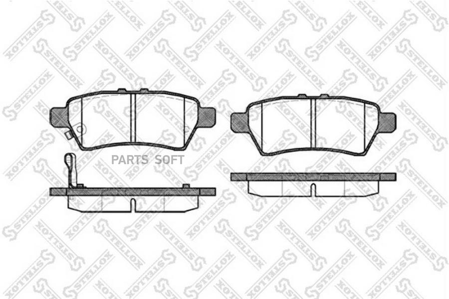 Тормозные колодки Stellox 1199001SX