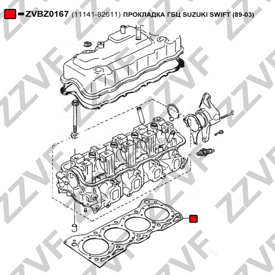 

Прокладка Гбц Suzuki Swift 89-03 ZZVF ZVBZ0167