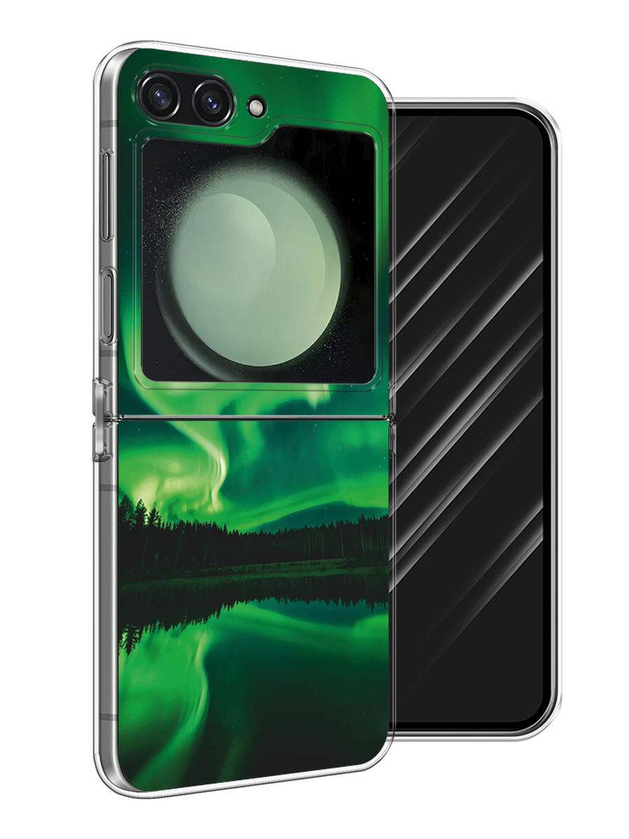 

Чехол Awog на Samsung Galaxy Z Flip 6 "Ночные пейзажи 7", Зеленый;черный, 2109750-1