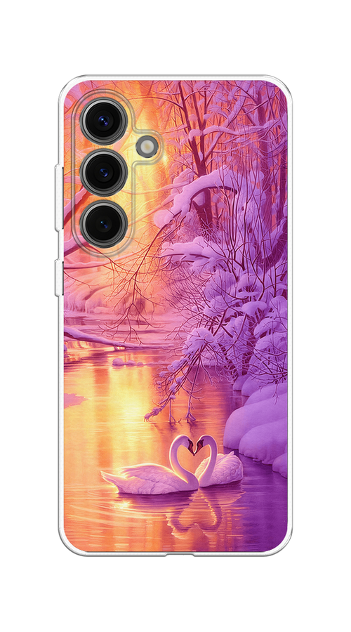 

Чехол на Samsung Galaxy S25 Зима 1, Фиолетовый;желтый, 2110350-1