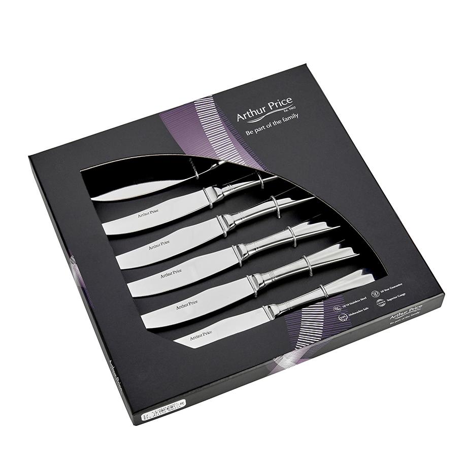 Столовые ножи Arthur price Dubarry для стейка на 6 персон 6 шт