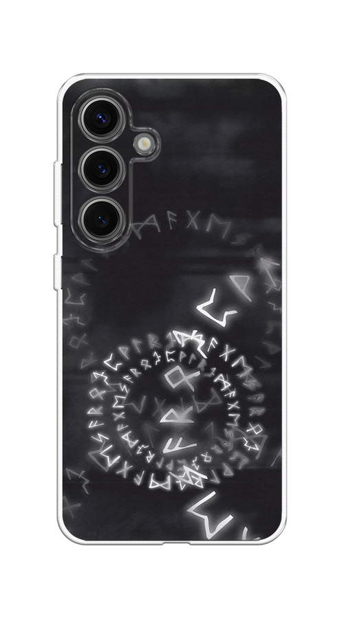 

Чехол на Samsung Galaxy S25 Руны, Серый;черный, 2110350-1