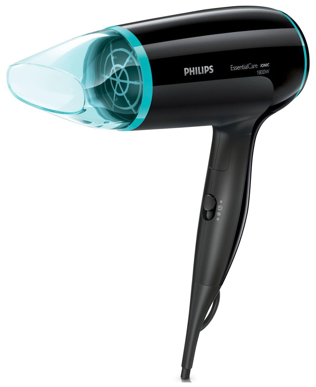 фото Фен philips essential care bhd007/00 black/green