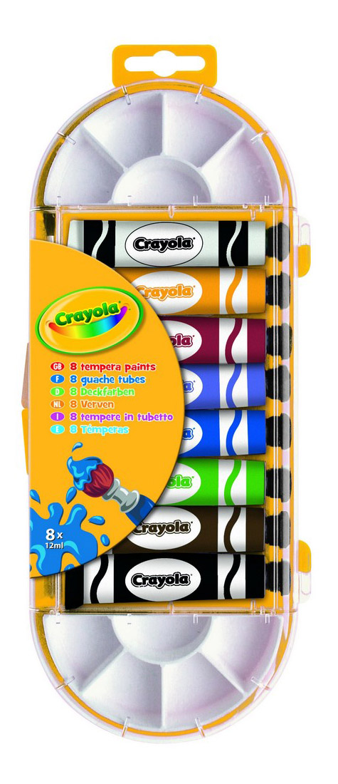 фото Темперные краски 8 цветов crayola