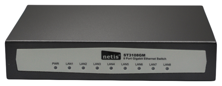

Коммутатор NETIS ST3108GM Black, ST3108GM