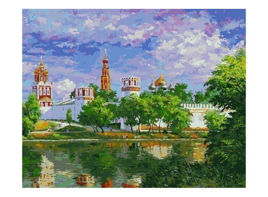 

Раскраска по номерам Белоснежка Новодевичий монастырь, Новодевичий монастырь