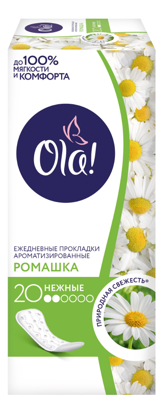 

Прокладки OLA Ola Daily Солнечная ромашка 20шт, прокладки 2872