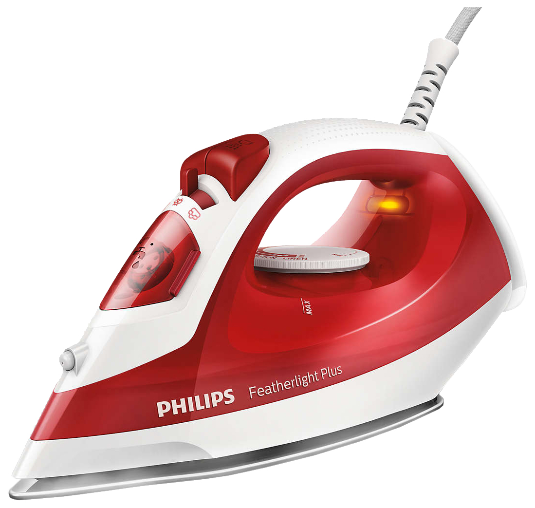 фото Утюг philips featherlight plus gc1425/40 white/red