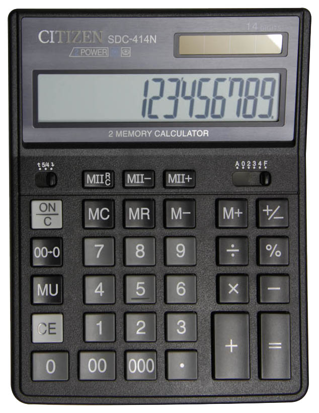

Калькулятор CiTiZEN SDC-414N Черный, sDC-414N