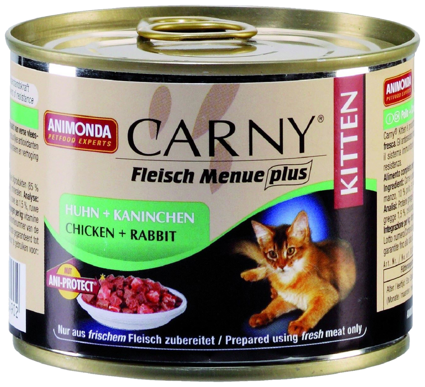 

Консервы для котят Animonda Carny Kitten, курица и кролик, 200г, Carny Kitten