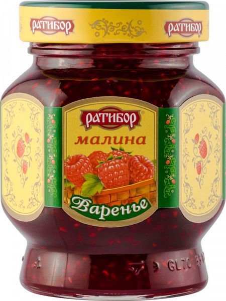 Варенье Ратибор малина, 360 г