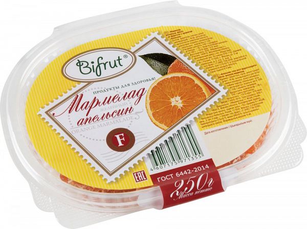 

Мармелад Bifrut апельсин 250 г