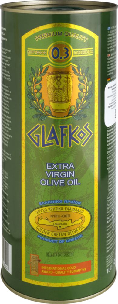 Масло оливковое Glafkos extra virgin 1 л