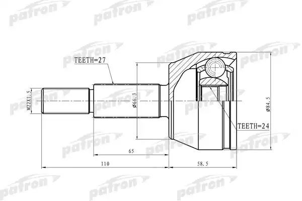 Шрус PATRON PCV6889  - купить