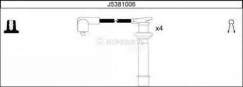 Комплект высоковольтных проводов NippartsJ5381006