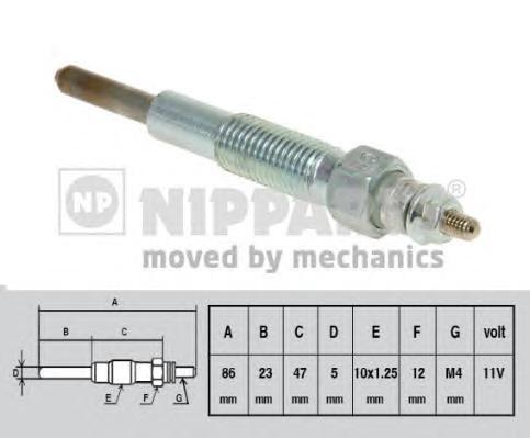 

Свеча накаливания Nipparts J5710301