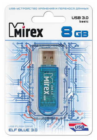 

Флешка MIREX Elf 8ГБ Blue (13600-FM3BEF08), Elf