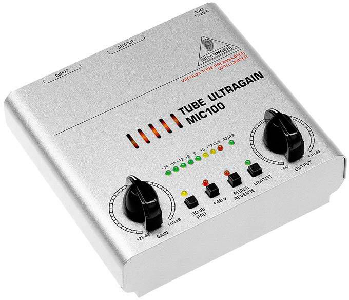 

Микрофонный предусилитель Behringer Ultragain MIC100, MIC100