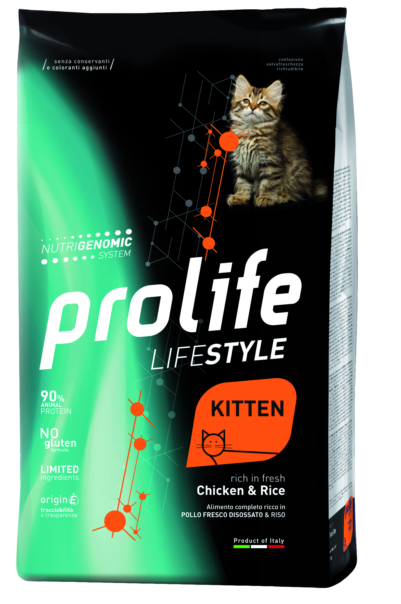 

Сухой корм для котят Prolife Lifestyle Kitten, курица и рис, 0,4кг, Lifestyle Kitten