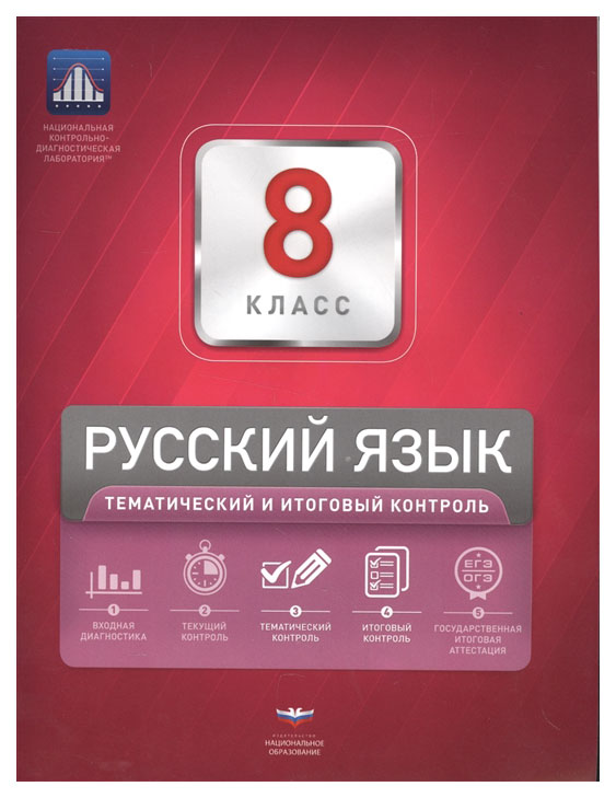 

Русский язык 9 класс тематический и итоговый контроль вкладыш