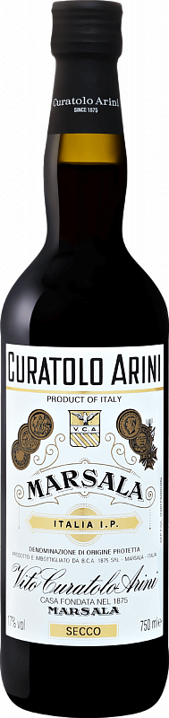 

Марсала Baglio Curatolo Arini, Secco Ambra Fine Marsala DOP ,сухое, 17 %, 750 мл