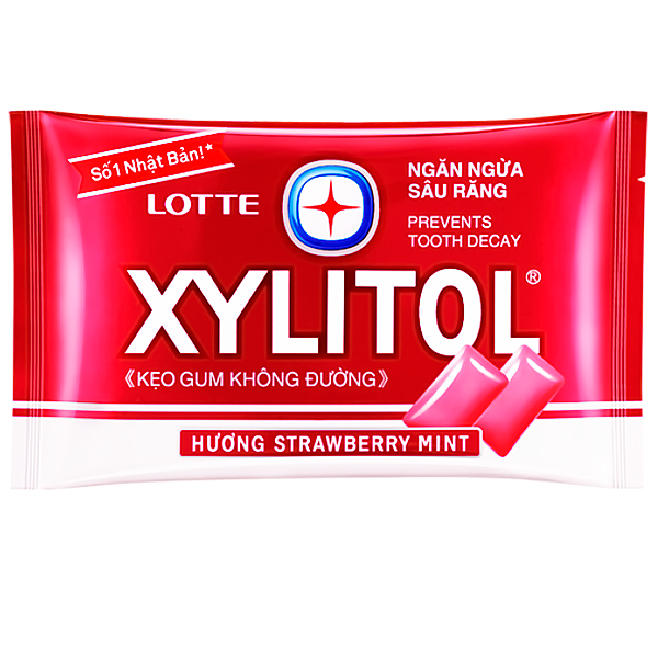 

Жевательная резинка Lotte Xylitol strawberry mint клубника и мята блистер 11.6 г