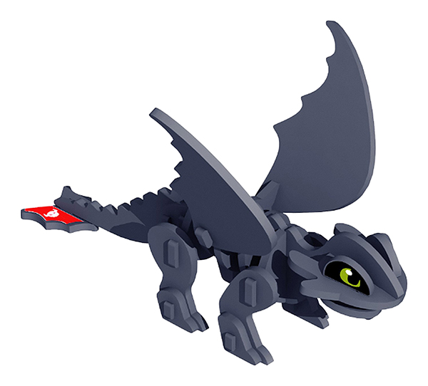 фото Сборная модель из эва "дракон беззубик" magneticus