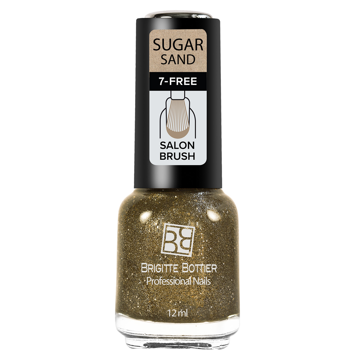 

Лак для ногтей Brigitte Bottier Sugar Sand тон 315 искрящийся коричневый, 12мл