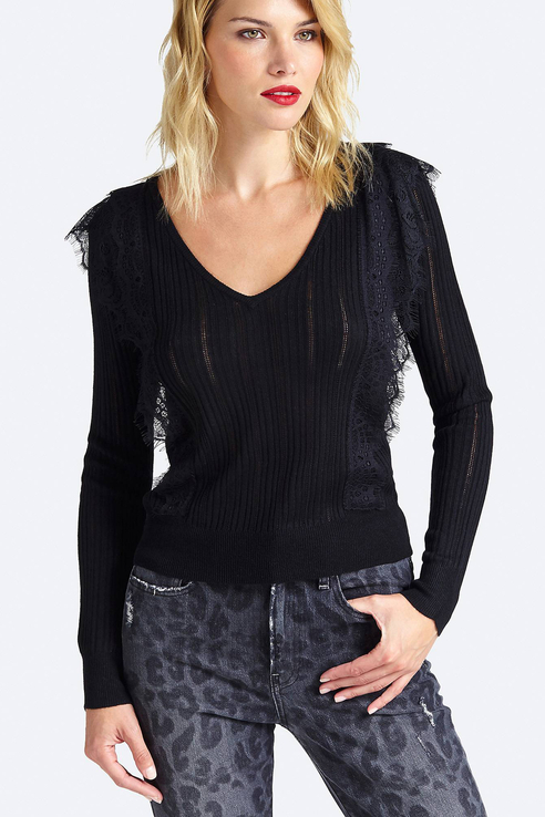 

Пуловер женский Guess черный, W93R55Z2G40JBLK