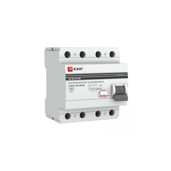 Устройство защитного отключения EKF elcb-4-100-100-em-pro