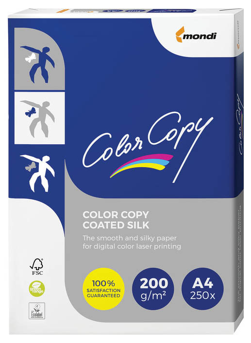 

Бумага Color Copy Silk, мелованная матовая, А4, 200 г/м2, 250 л, А++