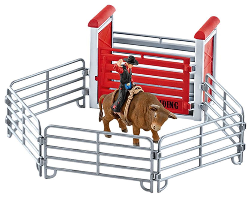фото Игровой набор schleich родео с ковбоем быком аксессуарами