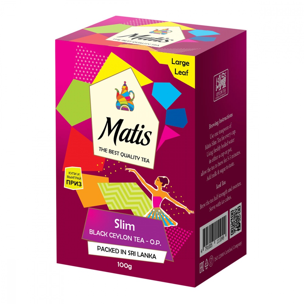 

Чай Matis Slim черный с добавками 100 г