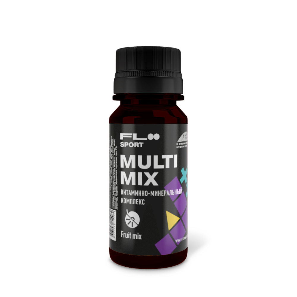 фото Витаминно-минеральный комплекс floo sport multimix fruit mix 60 мл