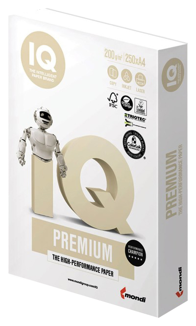 Бумага для принтеров Mondi IQ PREMIUM А4 белая 250 листов