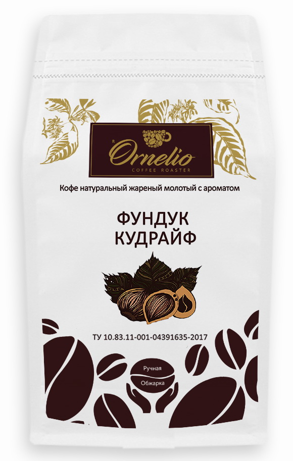 

Кофе жареный молотый Ornelio арабика с ароматом фундук кудрайф 500 г