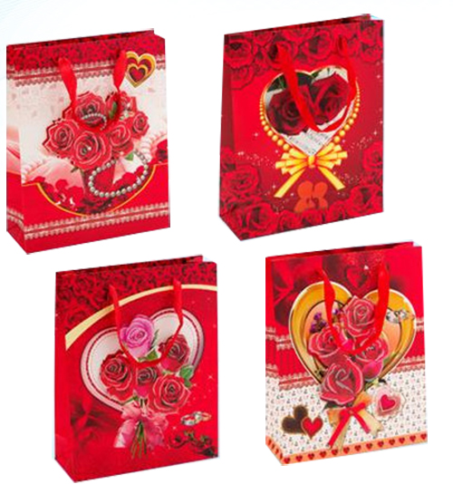 

Пакет подарочный "LOVE" 26х32x10 см
