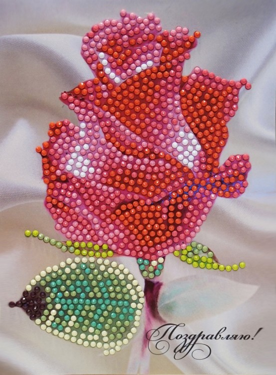 

Алмазная вышивка ITSHOBBY Поздравляю!, 13x18 см, Поздравляю!