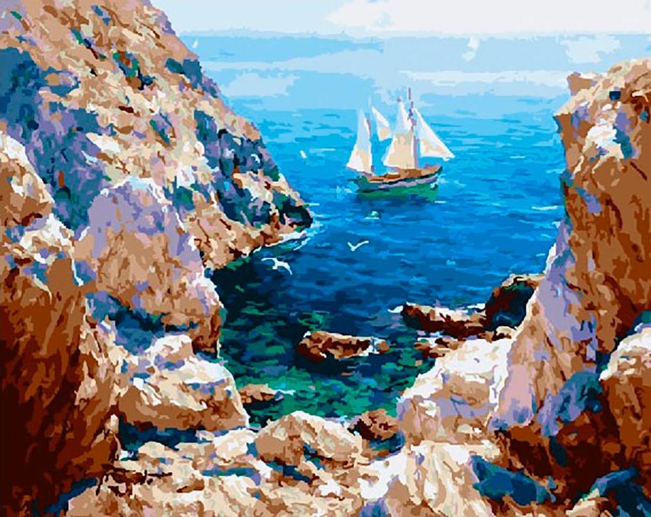 

Картина по номерам Paintboy Парусник у берега, 40x50, Парусник у берега