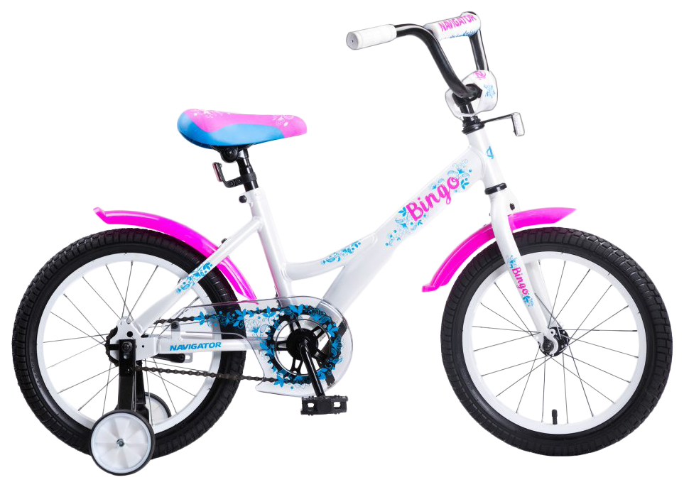 Велосипед Детский Двухколесный Navigator Bingo Вм16151 Бело-Розовый