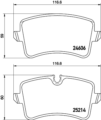

Комплект тормозных колодок Hella 8DB355015201
