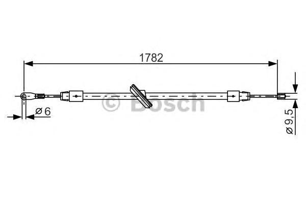 фото Трос cтояночного тормоза bosch 1987477902