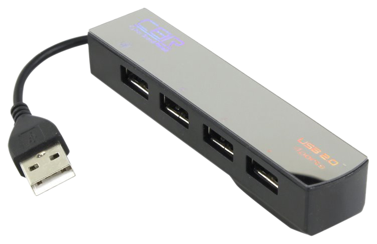 фото Usb hub, хаб разветвитель-концентратор, 4 порта af*2,0, cbr ch-123