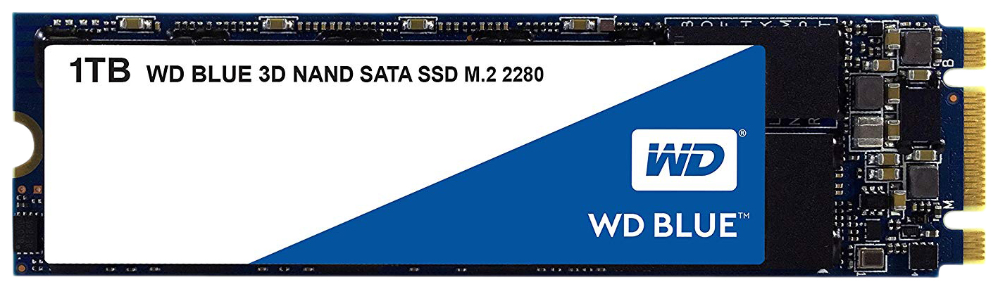 

SSD накопитель WD Blue M.2 2280 1 ТБ (WDS100T2B0B), Blue