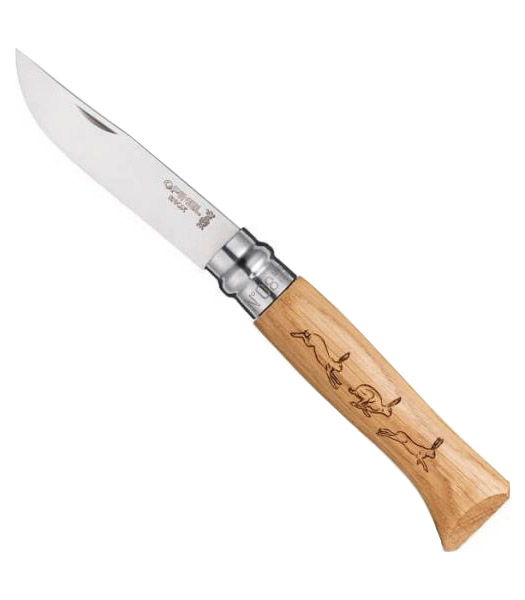 фото Туристический нож opinel 001623 №8 tradition animalia hare