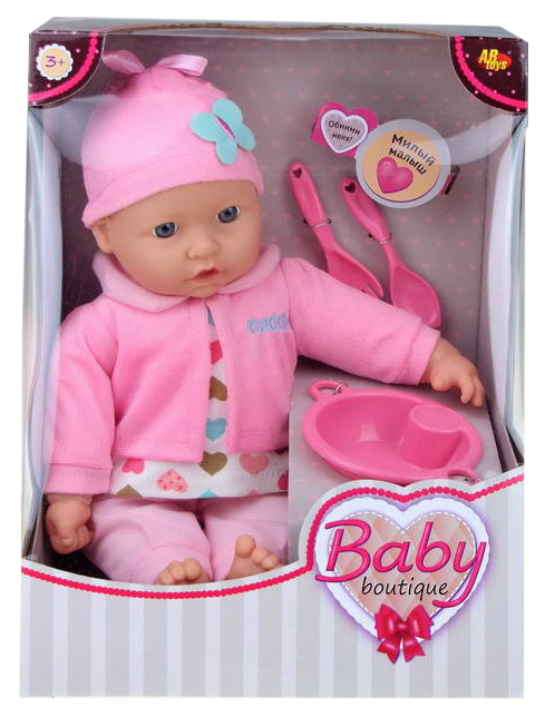 фото Кукла abtoys baby boutique 40 см с аксессуарами pt-00958