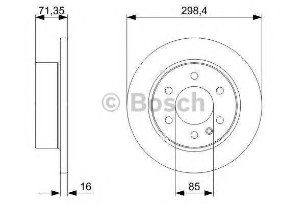 

Тормозной диск BOSCH 0986479295