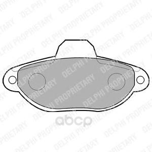 

Колодки тормозные Delphi LP851