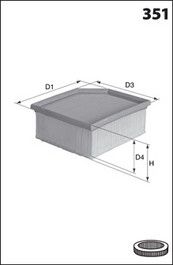 

Фильтр воздушный MECAFILTER ELP9329
