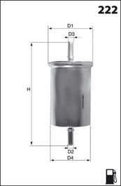 

Фильтр топливный MECAFILTER ELE6104